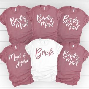 Bride / Bridesmaid / Maid of Honor  From R380 per T-shirt