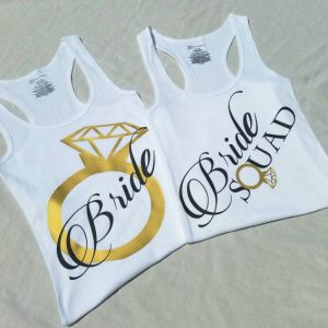 Bride Squad 2 x Colour Print (Tank Top)  From  R290 per T-shirt
